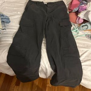 Zara high rise straight leg cargos